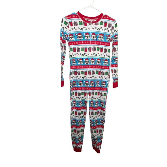 Buc-ee's One Piece Youth Medium Thermal Christmas Pajama Outfit Beaver - Picture 1 of 7
